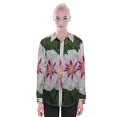 Floral Soft Pink Flower Photography Peony Rose Womens Long Sleeve Shirt