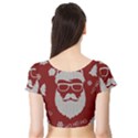 Ugly Christmas Sweater Short Sleeve Crop Top View2