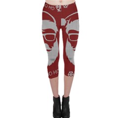 Ugly Christmas Sweater Capri Leggings 