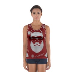 Ugly Christmas Sweater Sport Tank Top  by Valentinaart