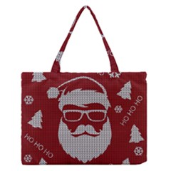 Ugly Christmas Sweater Zipper Medium Tote Bag by Valentinaart