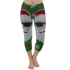 Ugly Christmas Sweater Capri Winter Leggings  by Valentinaart