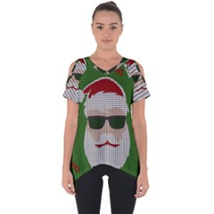 Ugly Christmas Sweater Cut Out Side Drop Tee by Valentinaart