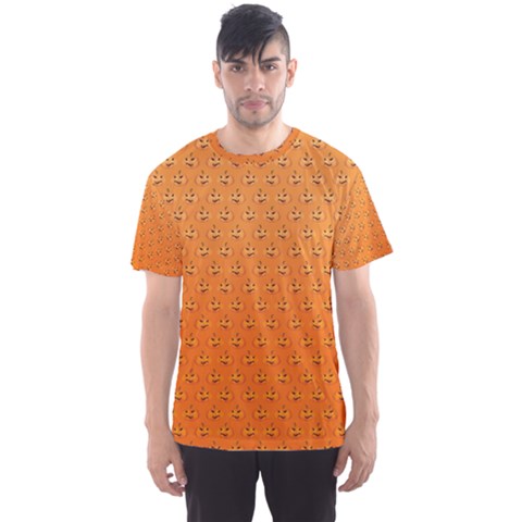 Jack O lantern Pumpkin Men s Sports Mesh Tee by RespawnLARPer