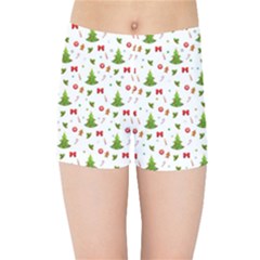 Christmas Pattern Kids Sports Shorts by Valentinaart