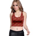 Christmas pattern Racer Back Crop Top View1