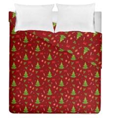 Christmas Pattern Duvet Cover Double Side (queen Size) by Valentinaart