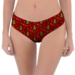 Christmas Pattern Reversible Classic Bikini Bottoms by Valentinaart