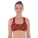 Christmas pattern Cross Back Sports Bra View1