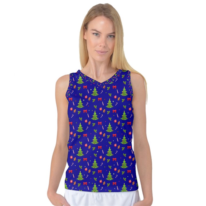 Christmas pattern Women s Basketball Tank Top