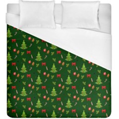 Christmas Pattern Duvet Cover (king Size) by Valentinaart