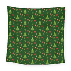 Christmas Pattern Square Tapestry (large) by Valentinaart