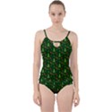 Christmas pattern Cut Out Top Tankini Set View1