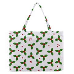 Christmas Pattern Zipper Medium Tote Bag by Valentinaart