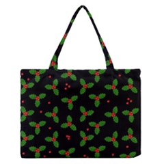 Christmas Pattern Zipper Medium Tote Bag by Valentinaart