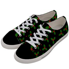 Christmas Pattern Women s Low Top Canvas Sneakers by Valentinaart