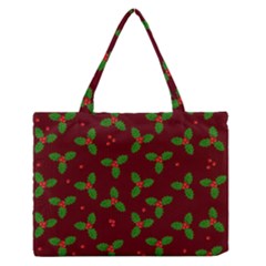 Christmas Pattern Zipper Medium Tote Bag by Valentinaart