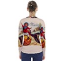 Vintage Thanksgiving V-Neck Long Sleeve Top View2