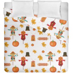 Thanksgiving Duvet Cover Double Side (king Size) by Valentinaart