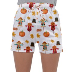 Thanksgiving Sleepwear Shorts by Valentinaart