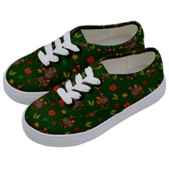 Thanksgiving Turkey  Kids  Classic Low Top Sneakers by Valentinaart