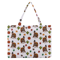 Thanksgiving Turkey  Zipper Medium Tote Bag by Valentinaart