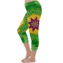 Feathers In The Sunshine Mandala Capri Winter Leggings  View2