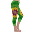 Feathers In The Sunshine Mandala Capri Winter Leggings  View3