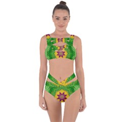 Feathers In The Sunshine Mandala Bandaged Up Bikini Set  by pepitasart