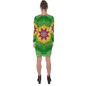 Feathers In The Sunshine Mandala Asymmetric Cut-Out Shift Dress View2