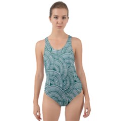 Design Art Wesley Fontes Cut-out Back One Piece Swimsuit by wesleystores