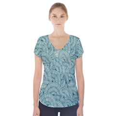 Design Art Wesley Fontes Short Sleeve Front Detail Top