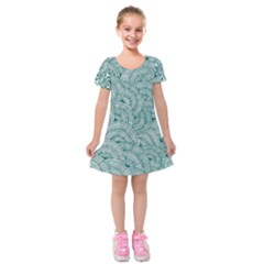 Design Art Wesley Fontes Kids  Short Sleeve Velvet Dress by wesleystores