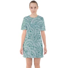 Design Art Wesley Fontes Sixties Short Sleeve Mini Dress by wesleystores