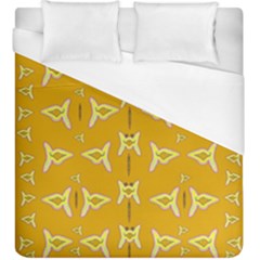 Fishes Talking About Love And   Yellow Stuff Duvet Cover (king Size) by pepitasart