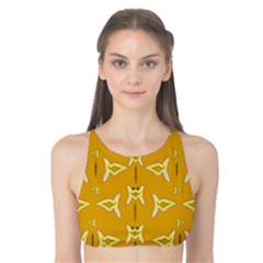 Fishes Talking About Love And   Yellow Stuff Tank Bikini Top by pepitasart