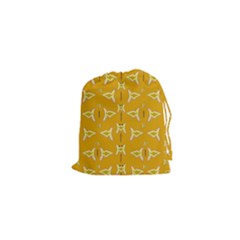 Fishes Talking About Love And   Yellow Stuff Drawstring Pouches (xs) 