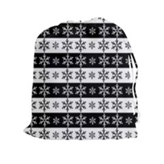 Snowflakes - Christmas pattern Drawstring Pouches (XXL)