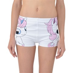 Baby Unicorn Reversible Boyleg Bikini Bottoms by Valentinaart