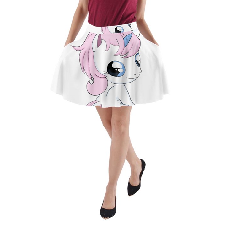 Baby unicorn A-Line Pocket Skirt