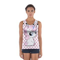 Baby Unicorn Sport Tank Top  by Valentinaart