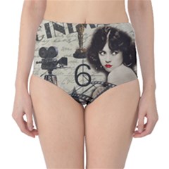 Vintage Cinema High-waist Bikini Bottoms by Valentinaart