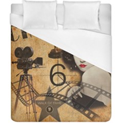 Vintage Cinema Duvet Cover (california King Size) by Valentinaart