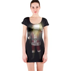 Santa Killer Short Sleeve Bodycon Dress by Valentinaart