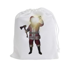 Santa Killer Drawstring Pouches (xxl) by Valentinaart