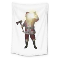 Santa Killer Large Tapestry by Valentinaart