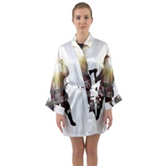 Santa Killer Long Sleeve Kimono Robe by Valentinaart