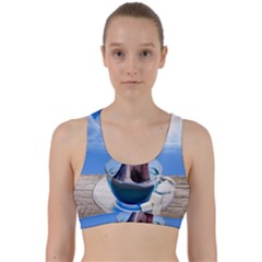 Cup Of Tea Back Weave Sports Bra by Valentinaart