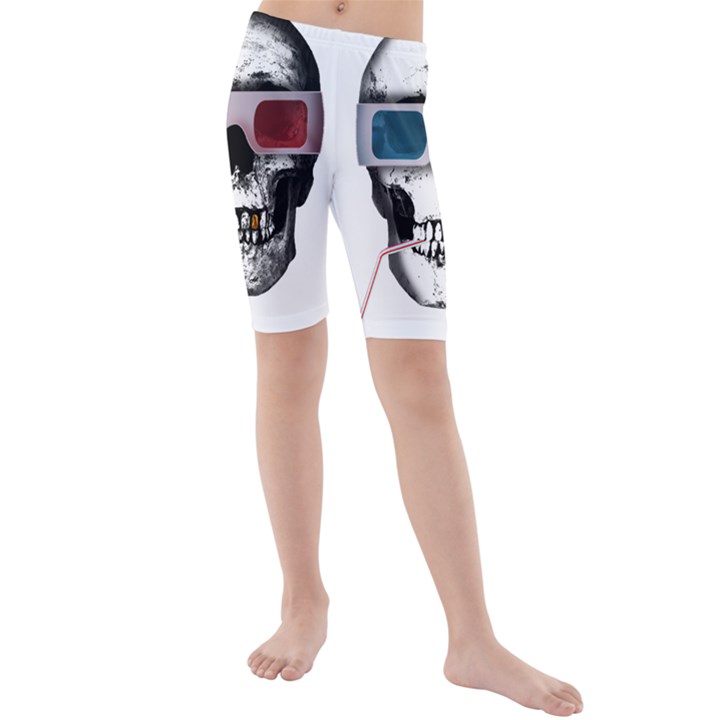 Cinema Skull Kids  Mid Length Swim Shorts