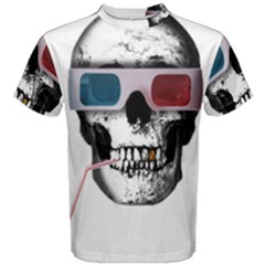 Cinema Skull Men s Cotton Tee by Valentinaart